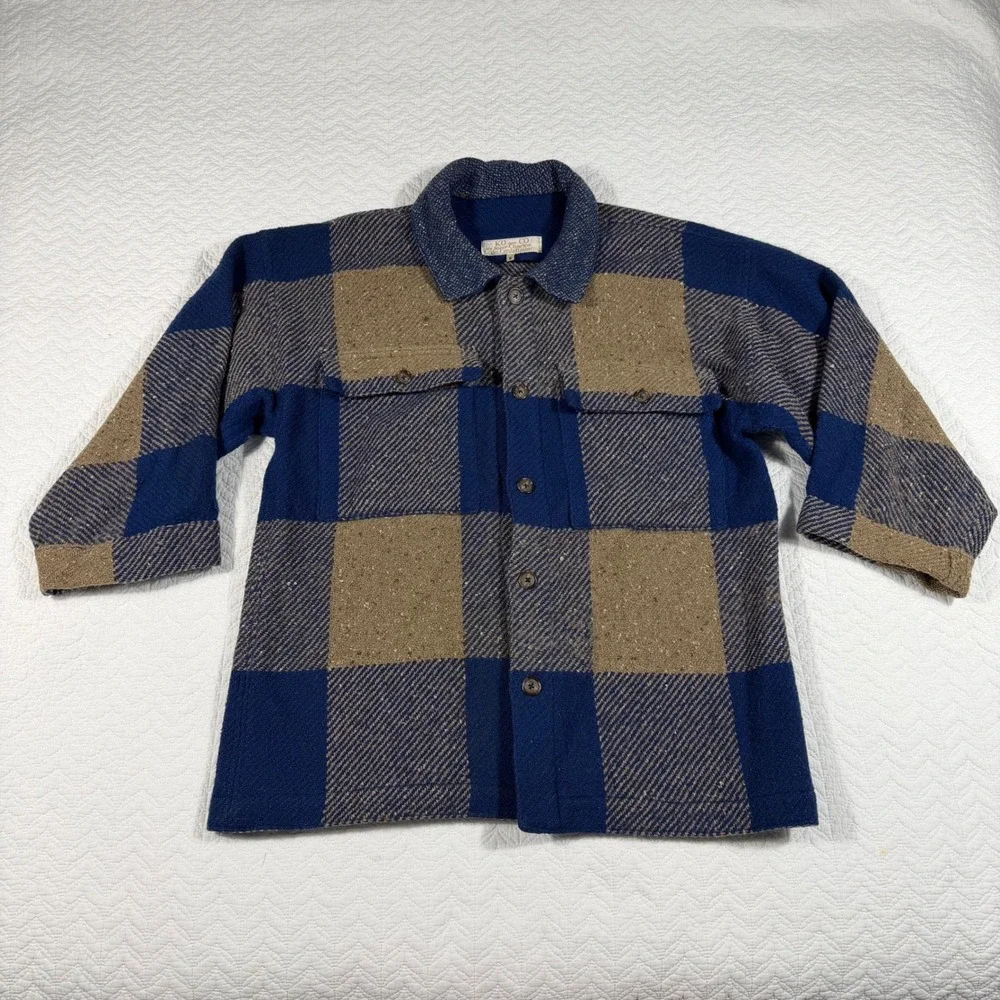 Vtg KO and CO Jean Charles de Castelbajac Nubby 100% Wool France Jacket Shacket‎